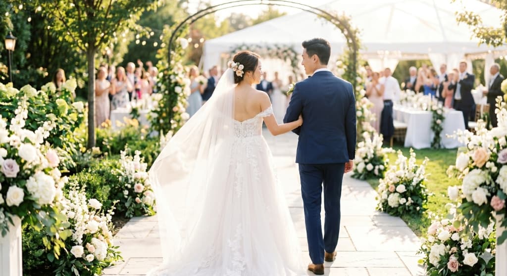 Beautiful Garden Wedding Ceremony